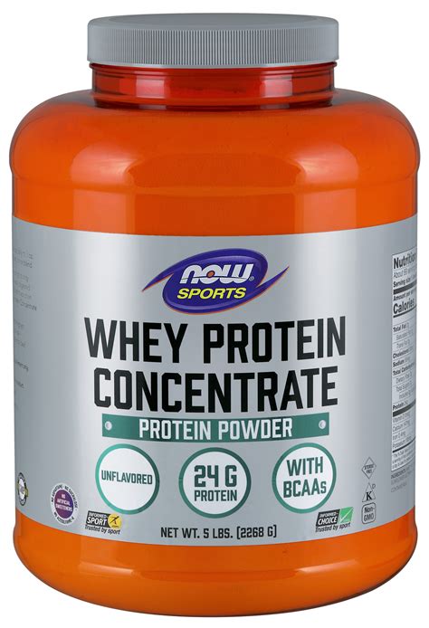 NOW Sports Nutrition, Whey Protein Concentrate, 24 G With BCAAs ...