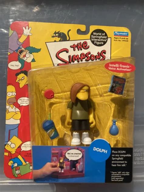 PLAYMATES 2001 SIMPSONS DOLPH World of Springfield Interactive Figure Series 7 $19.99 - PicClick