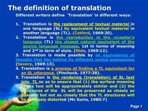 PPT - The definition of translation PowerPoint Presentation, free download - ID:6011515