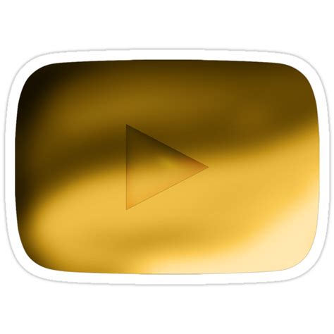 "youtube Gold Play Button" Stickers by championx91 | Redbubble