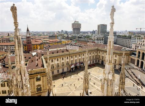 View from rooftop of Milan Cathedral, Milano, Italy Stock Photo - Alamy