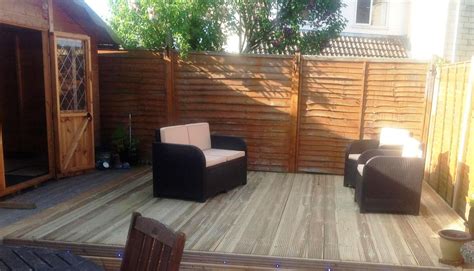 timber deck kit 5m boards x 3.7m16'5 x 12'0 wooden garden patio decking ...