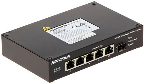 SWITCH POE DS-3T0306HP-E/HS 4-PORT SFP Hikvision - PoE switches with up to 6 ports - Delta