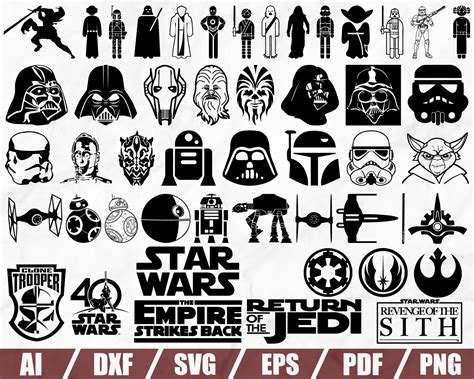 Star Wars Svg Star Wars Silhouette Star Wars Vector Star - Etsy Australia