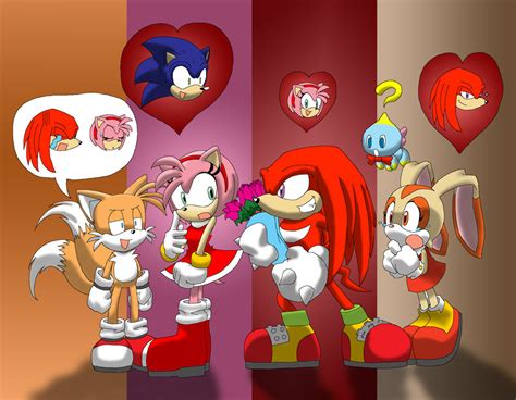 i love u amy - Knuckles Sonic and Shadow Girlfriends Photo (21187422 ...