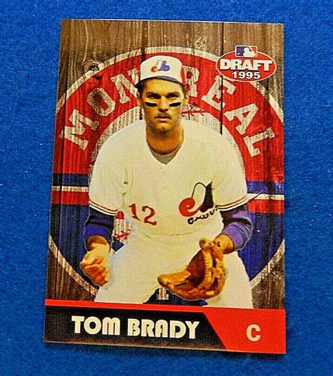 TOM BRADY Montreal Expos 1995 Draft ACEO Rookie BASEBALL Card JBvalu # ...