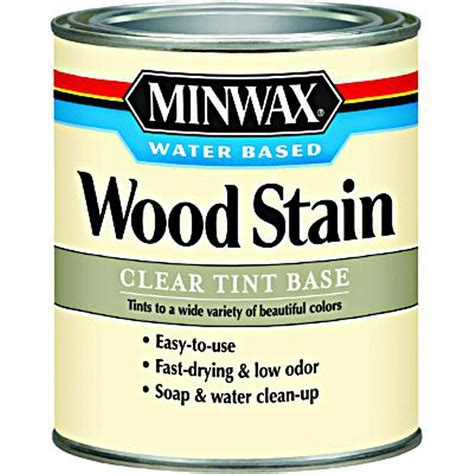 Minwax 61807 Clear Tint Base Wood Stain Quart Water Based - Walmart.com ...