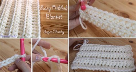 Easy Ribbed Stitch for a Chunky Blanket – Crochet Tutorial – Design Peak