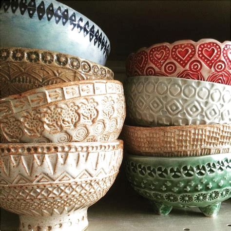 Bowls click the image or link for more info.. | Pottery, Ceramic texture, Clay pottery