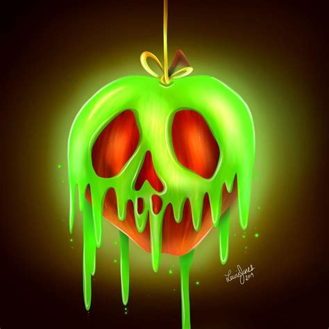 Pin on Halloween | Apple painting, Snow white apple, Snow white poison apple