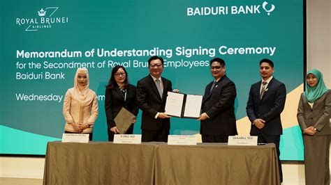 BAIDURI BANK SIGNS SECONDMENT AGREEMENT OF RB EMPLOYEES - News & Media | Baiduri Bank