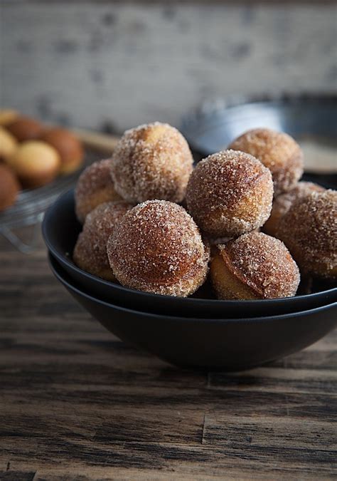 Baked Doughnut Holes - Chez Us