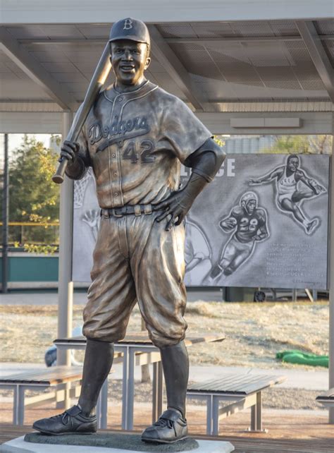 Jackie Robinson statue found burned and in pieces after theft from Kansas park - NBC News ...