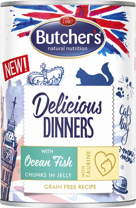 Butcher's Delicious Dinners Chunks in jelly with ocean fish - Butchers