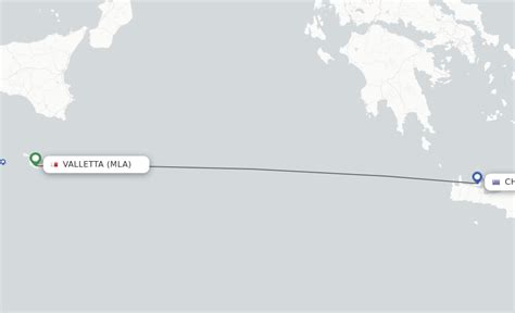 Direct (non-stop) flights from Malta to Chania - schedules - FlightsFrom.com