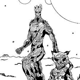 Rocket Raccoon and Groot by FScomiX on Newgrounds