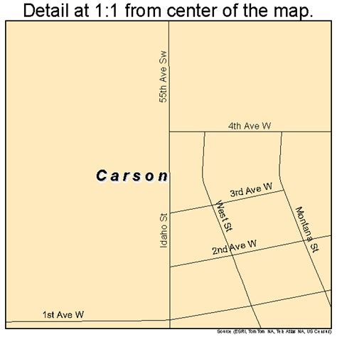 Carson North Dakota Street Map 3812460