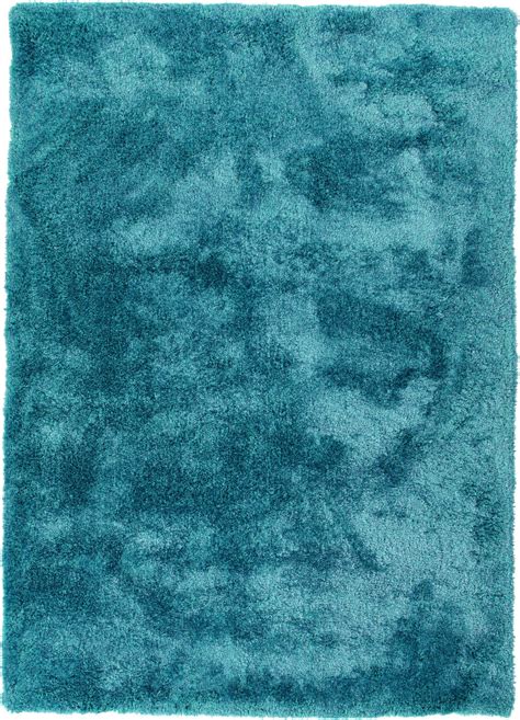 Modern Loom It's So Fabulous Shag Teal Solid Modern Rug from the Shag Rugs collection at Modern ...