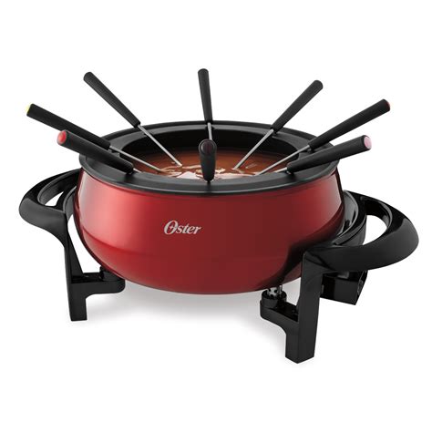 Oster® 3 Qt Fondue Pot with Forks, Stainless Metallic Red FPSTFN7700R ...