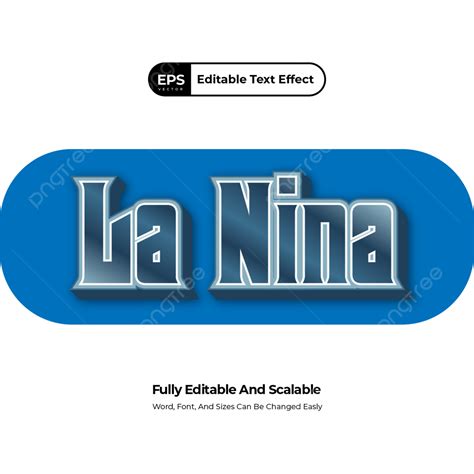 Editable Text Effect Vector Hd PNG Images, Editable Text Effect La Nina, Editable, Text Effect ...
