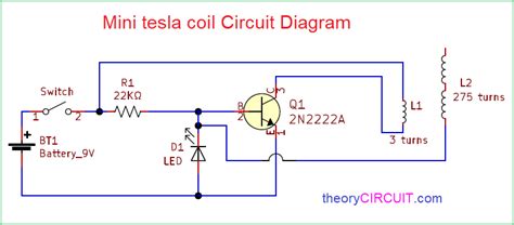 Mini tesla coil Circuit