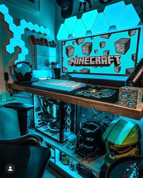 Minecraft Setup | Video game room design, Video game rooms, Gaming room ...