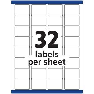 Avery ID Labels, Sure Feed, 1-1/4" x 1-3/4" , 480 Labels (6570) - AVE6570 - Shoplet.com