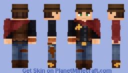 Cowboy With a Poncho! | Commission from xTMCH | 1.8+ Minecraft Skin