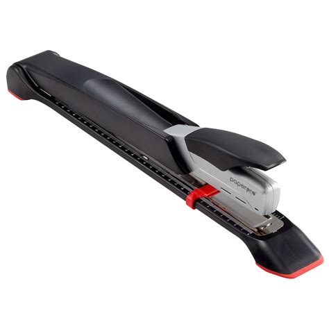 inREACH™+ 25 12.5" Long Reach Stapler, Silver/Black | PaperPro