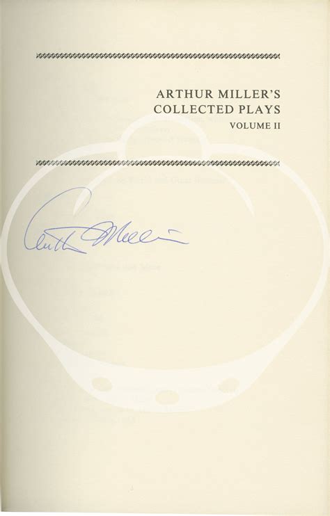 Arthur Miller's Collected Plays, Volume II | Arthur Miller | First Edition