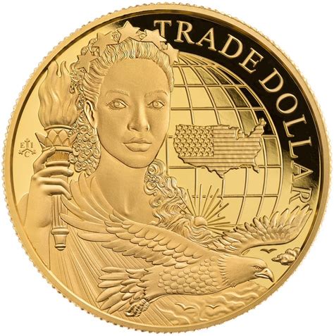 Gold Ounce 2023 Modern United States Trade Dollar, Coin from Saint ...