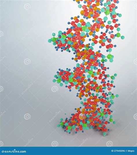 DNA strand model stock illustration. Illustration of genome - 27945096