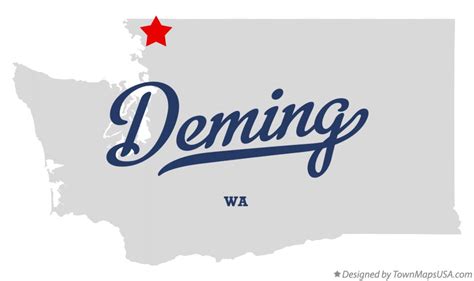 Map of Deming, WA, Washington