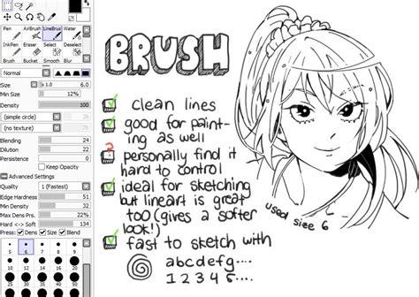 Pin by bloop on sai brushes | Paint tool sai, Brush, Drawing tutorial