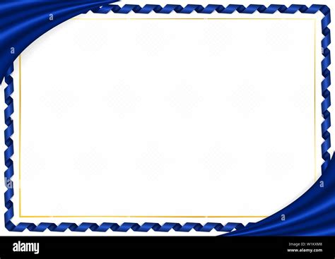 Border made with New Zealand national colors. Template elements for your certificate and diploma ...