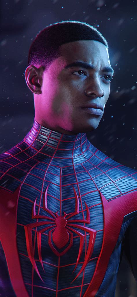 1242x2688 Spider Man Miles Morales Ps5 Iphone XS MAX HD 4k Wallpapers, Images, Backgrounds ...