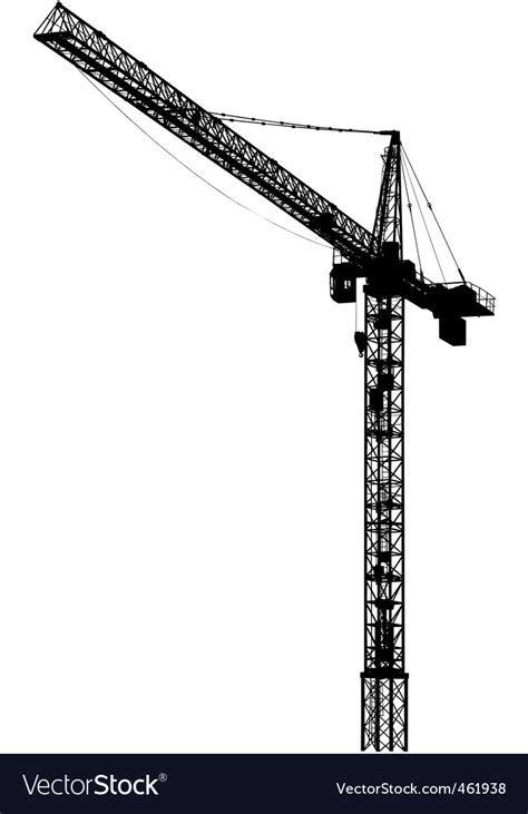 Tower crane Royalty Free Vector Image - VectorStock