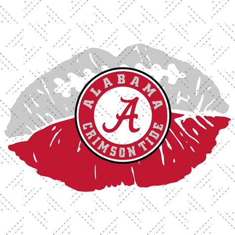 Alabama Crimson Tide Lips Logo Svg, Sport Svg, Football Svg, - Inspire Uplift