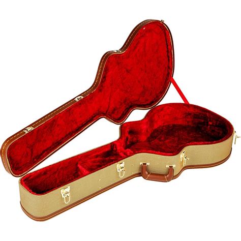 Fender Fender Jumbo Acoustic Arch-Top Guitar Case Tweed | Musician's Friend