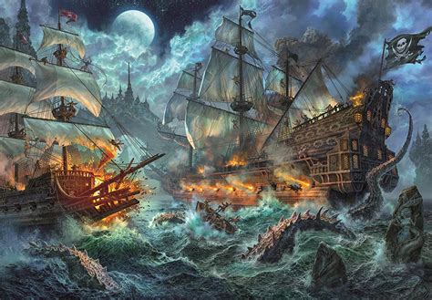 Clementoni Pirates Battle 6000 Piece Jigsaw Puzzle 36530