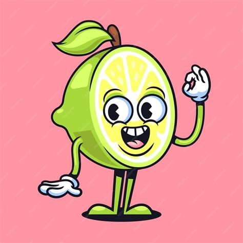 Free Vector | Hand drawn lime cartoon illustration