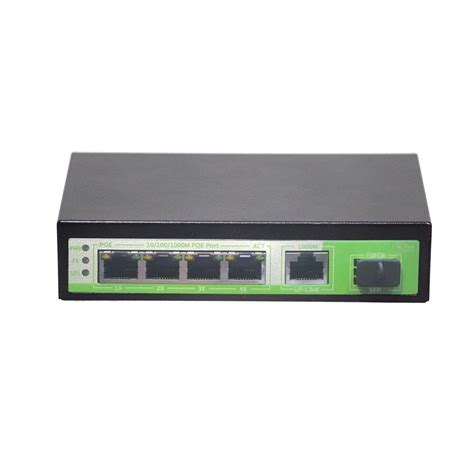 Ai-Tek 4 Port 10/100/1000M POE Switch + 1 Uplink SFP Ports | Virtual ...