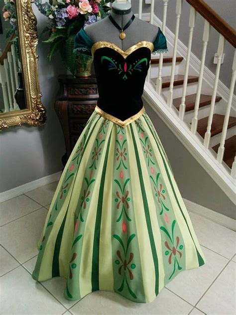 Anna Frozen Coronation Dress Adult Costume. - Etsy