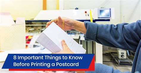 8 Important Things to Know Before Printing a Postcard