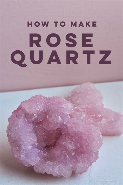 How To Make Rose Quartz Crystals • visual heart creative studio