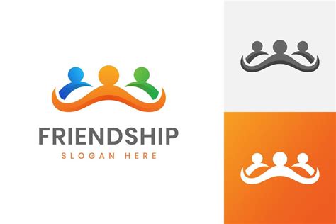 friendship logo, People community, human together family vector symbol ...