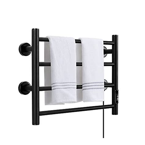 Towel Warmer 4 Bars Wall Mounted Heated Towel Racks for Bathroom Plug ...