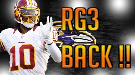 RG3 IS BACK! BALTIMORE RAVENS SIGN ROBERT GRIFFIN III TO 1 YEAR DEAL ...