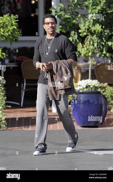 Lionel Richie leaving Fred Segal on Melrose Avenue in West Hollywood ...