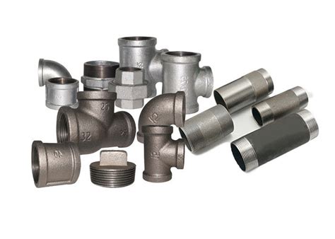 BSP NPT Black Malleable Pipe Fittings / Steel MI GI Galvanized Iron Fittings